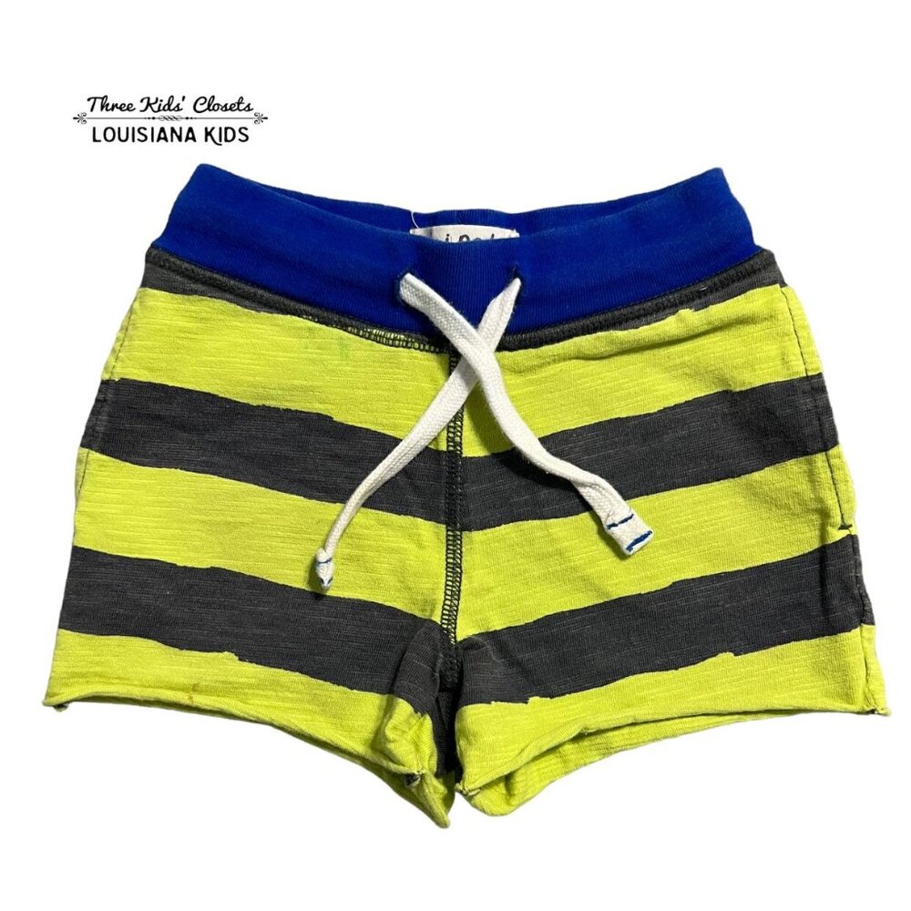 Mini Boden 2Y Striped Drawstring Shorts